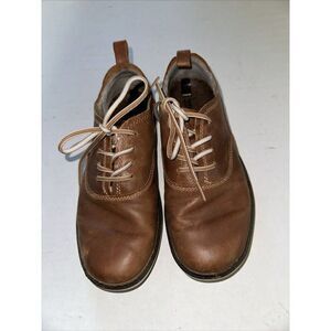 Merrell Woman’s Brown Sugar Select Grip Leather Shoes Size 5.5 Loafer Tie Up